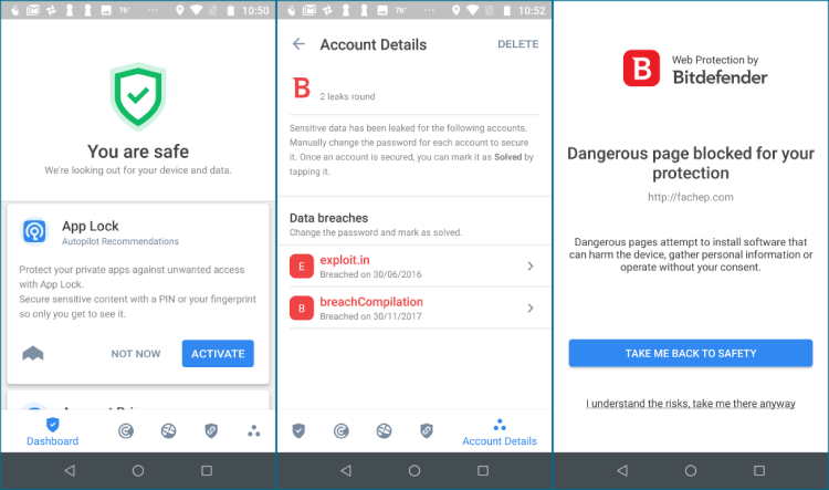 Bitdefender Antivirus pour Android.
