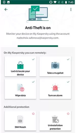 Kaspersky Mobile Antivirus.