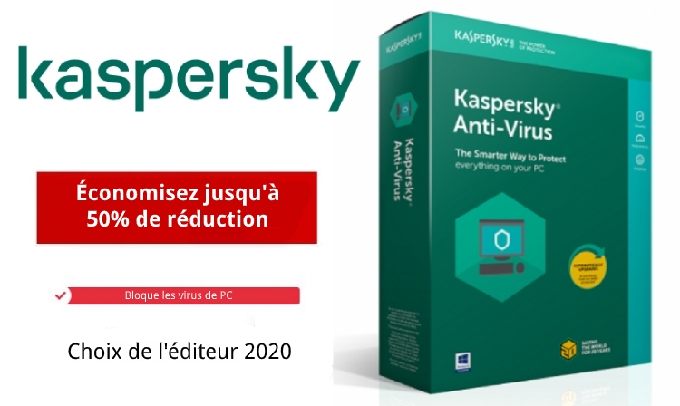Offre de Kaspersky Antivirus.